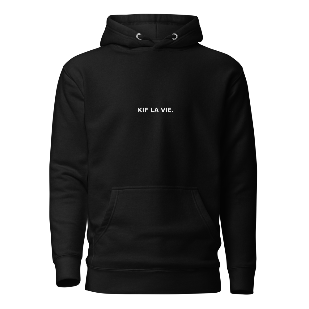 Hoodie, sweat à capuche unisexe BLACK – KIF LA VIE.