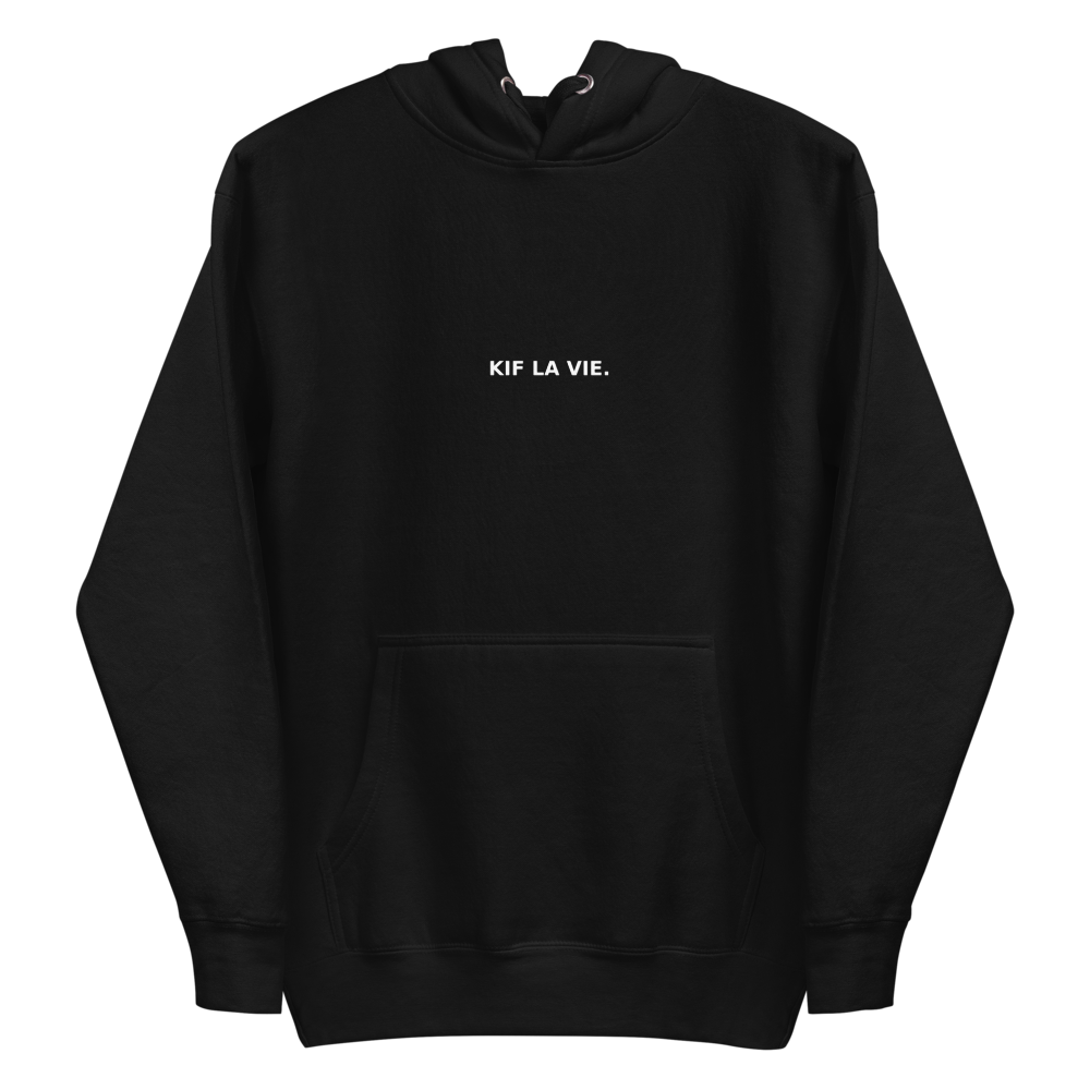 Hoodie, sweat à capuche unisexe BLACK – KIF LA VIE.