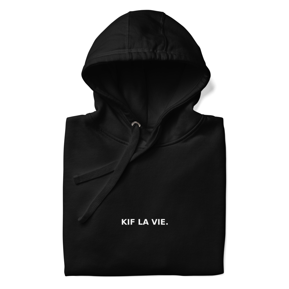 Hoodie, sweat à capuche unisexe BLACK – KIF LA VIE.