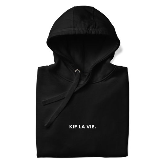 Hoodie, sweat à capuche unisexe BLACK – KIF LA VIE.
