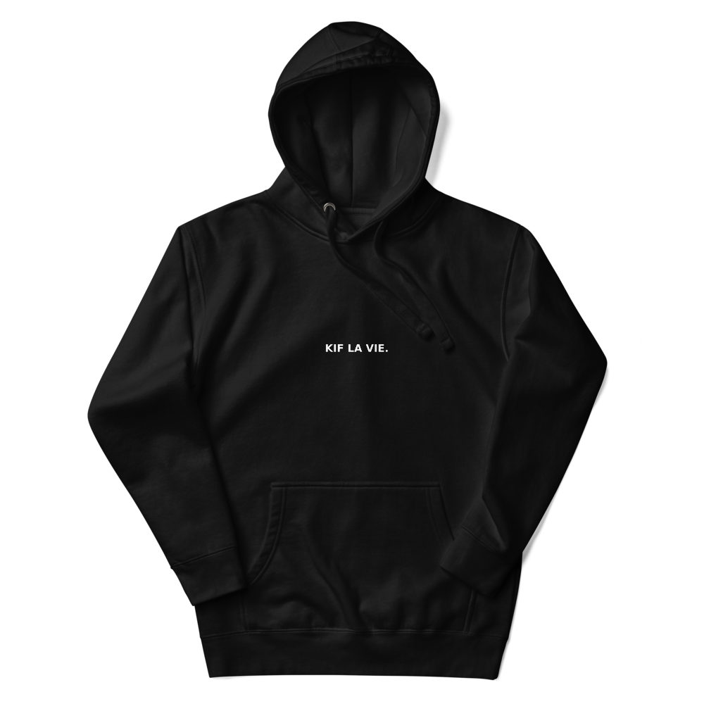 Hoodie, sweat à capuche unisexe BLACK – KIF LA VIE.