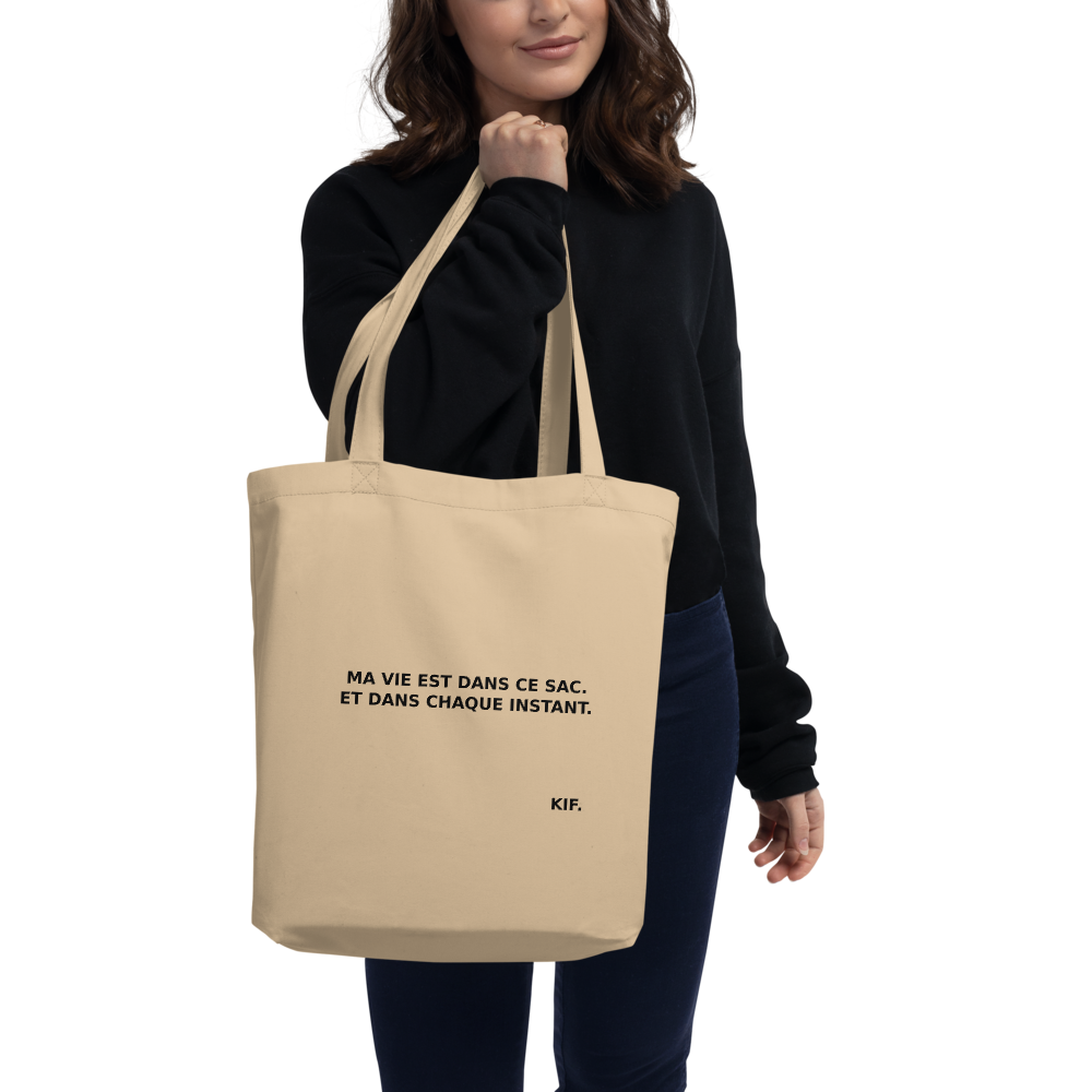 Tote Bag Bio – Ma vie est dans ce sac.