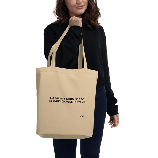 Tote Bag Bio – Ma vie est dans ce sac.