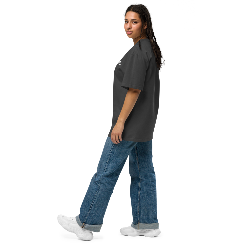 T-shirt unisexe KIF LA VIE. – coupe oversize délavée