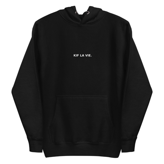 Hoodie, sweat à capuche unisexe BLACK – KIF LA VIE.